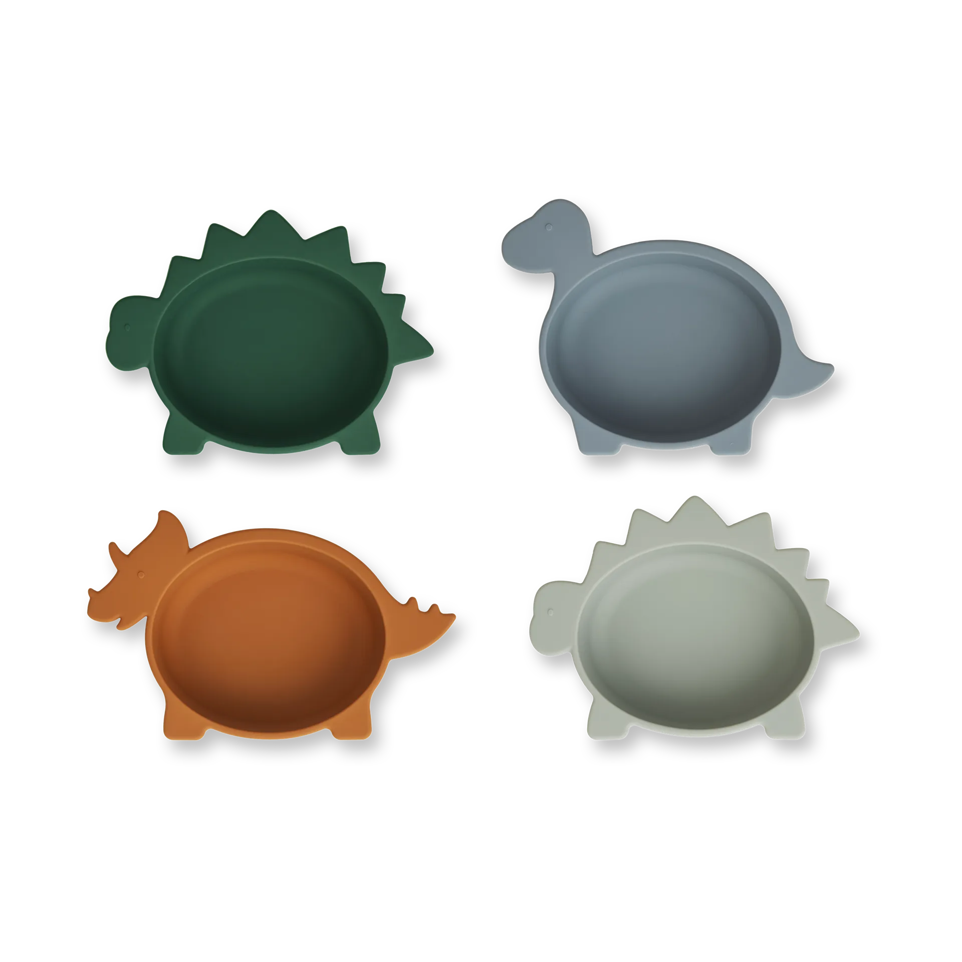 Iggy silikoneskål 4 dele, Dino blue multi mix Liewood