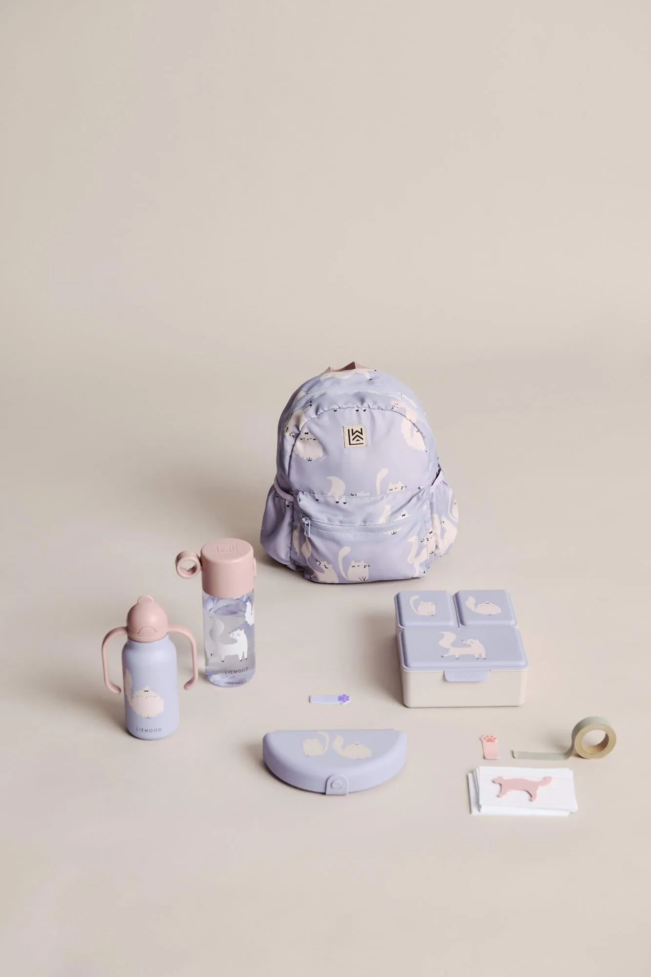 Kimmie vandflaske 25 cl, Cat-Warm lilac Liewood