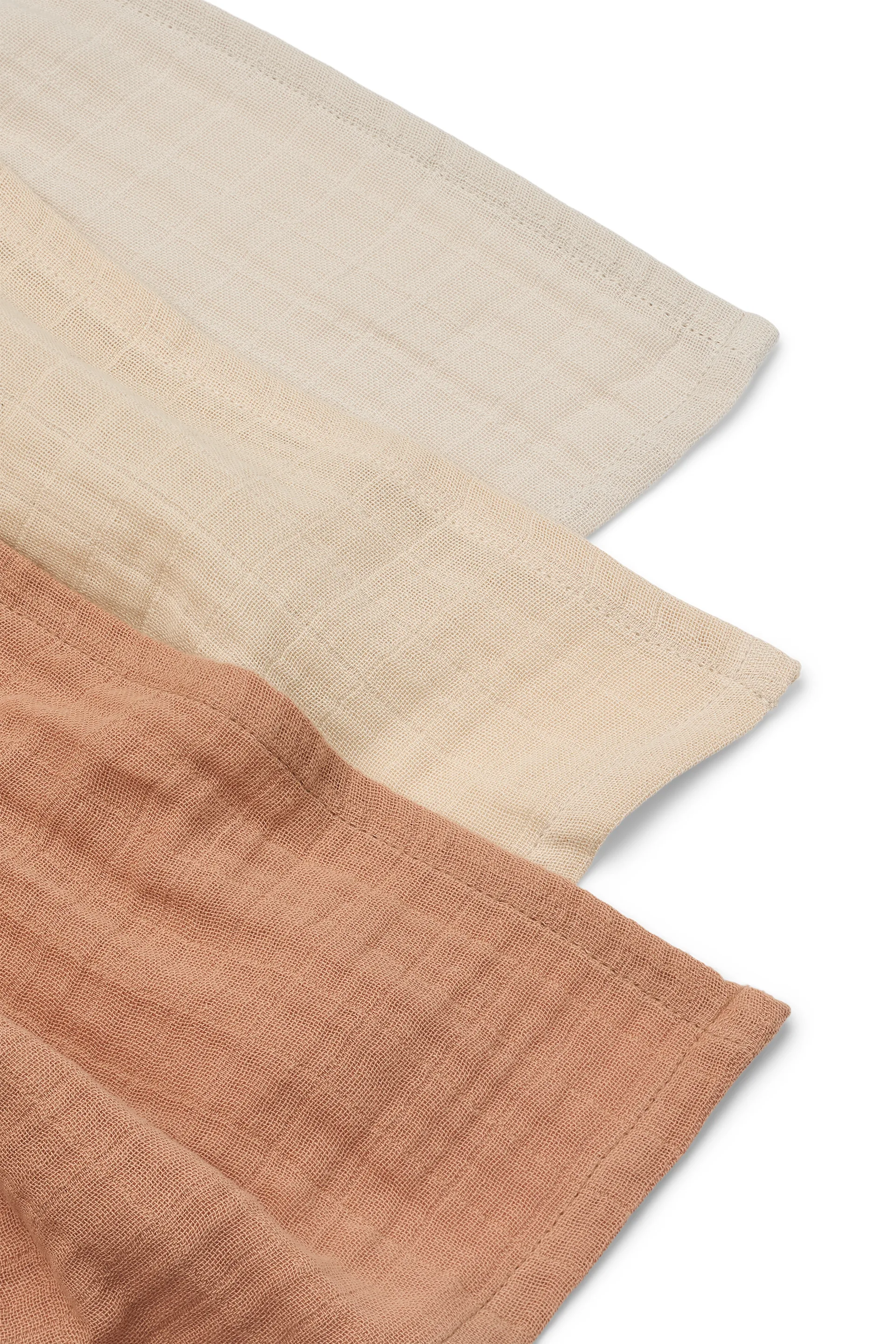 Lewis muslin tæppe 3 dele 65x65 cm, Tuscany rose mix Liewood