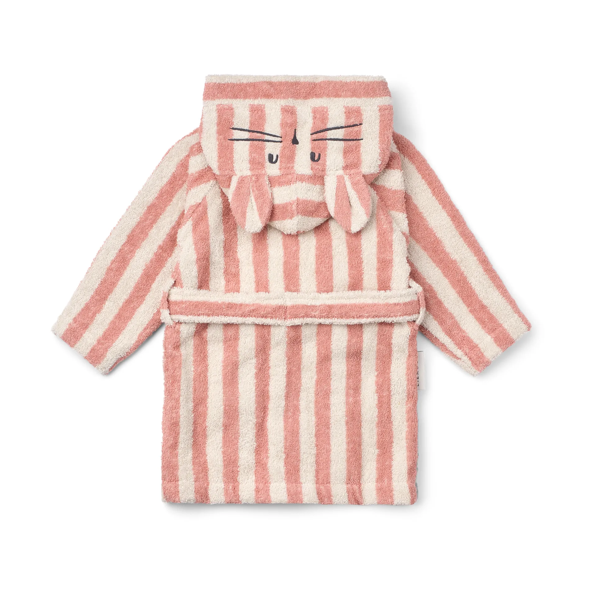 Lily badekåbe coral blush creme de la creme stripe, 1-2 år Liewood
