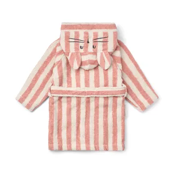 Lily badekåbe coral blush creme de la creme stripe - 7-8 år - Liewood