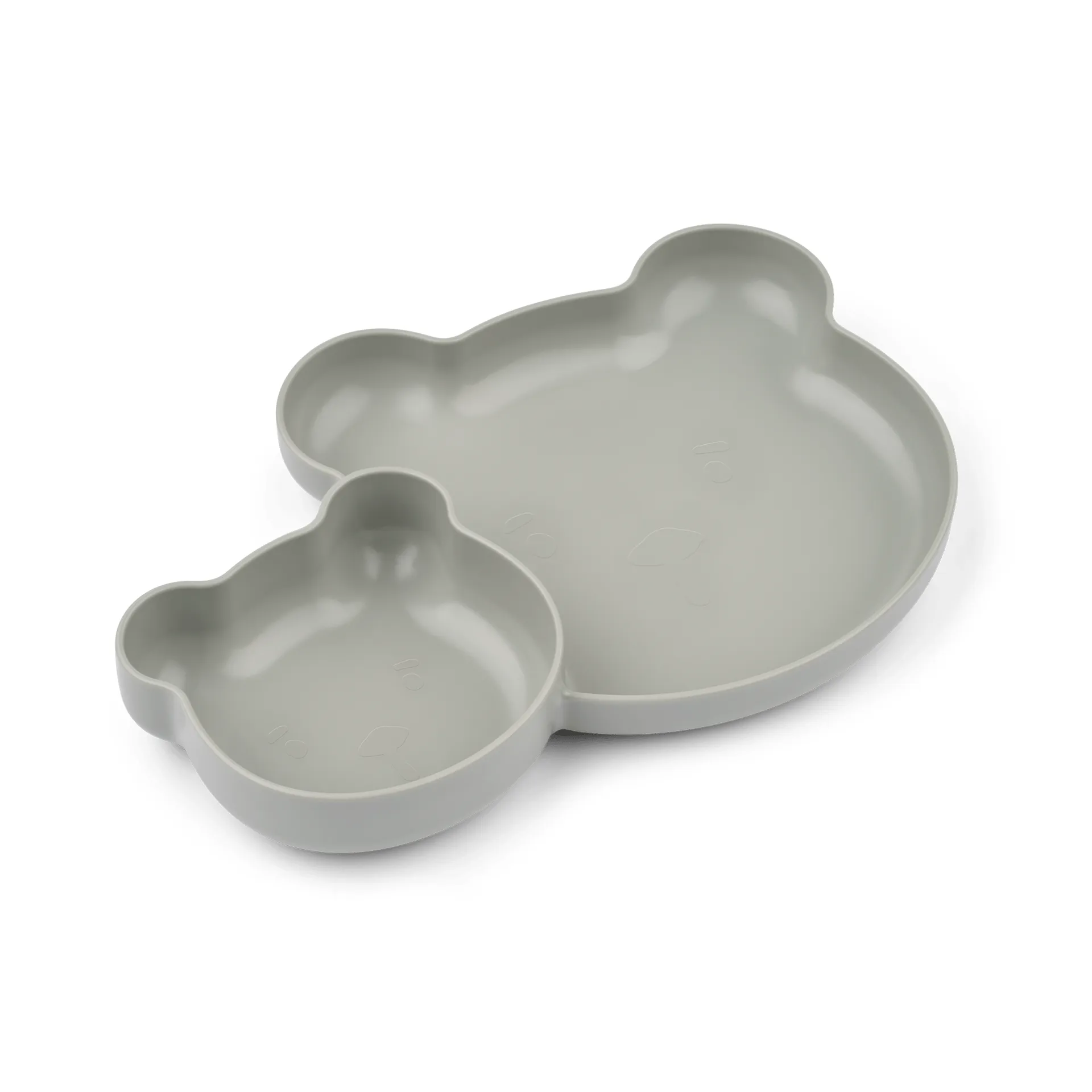 Liewood Magus Bear Divider tallerken 2 dele Dove blue