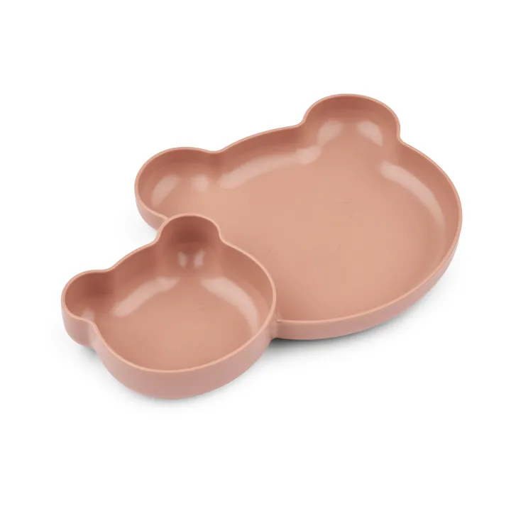 Magus Bear Divider tallerken 2 dele - Pale tuscany - Liewood