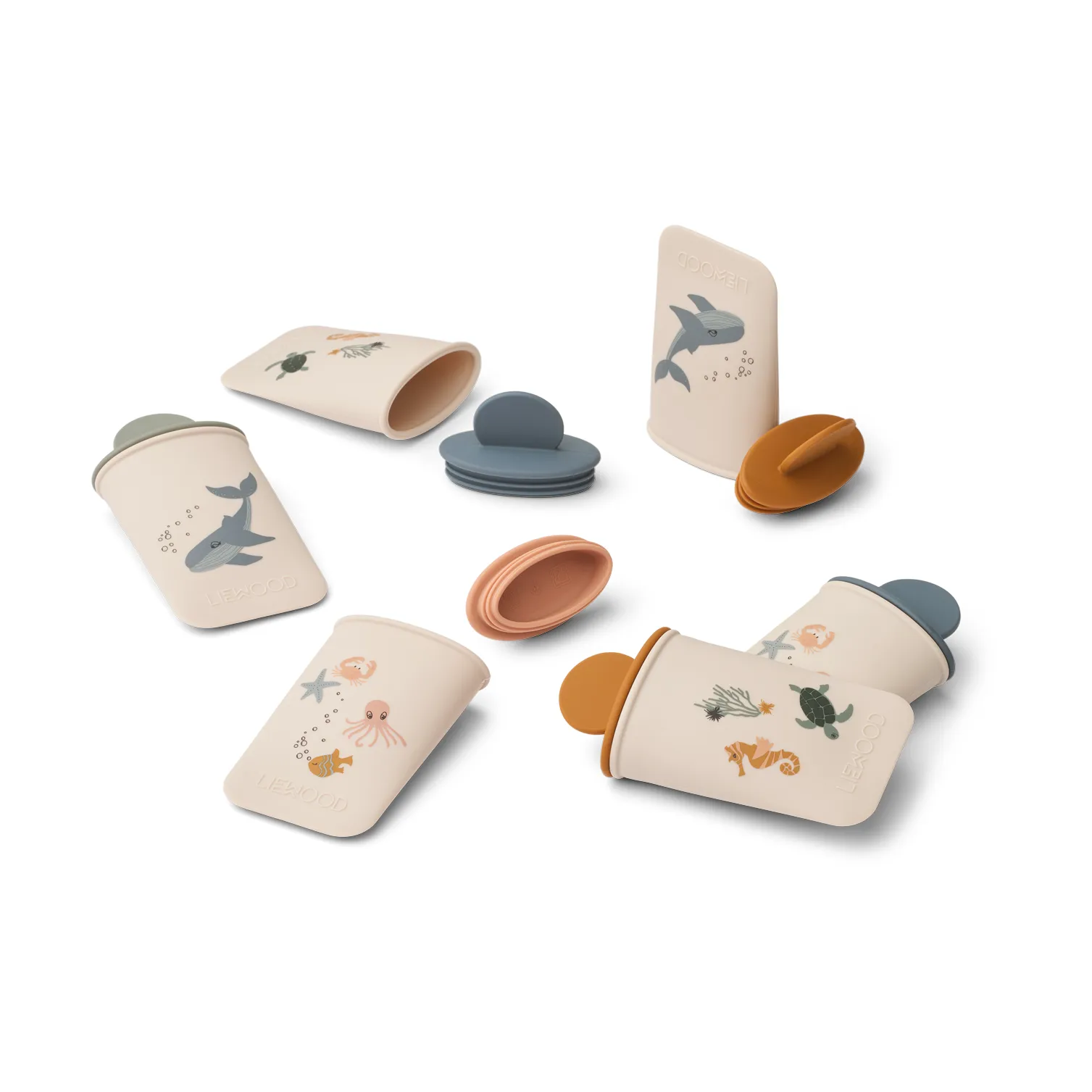 Malik printed mini isformere 12 dele, Sea creature-sandy Liewood