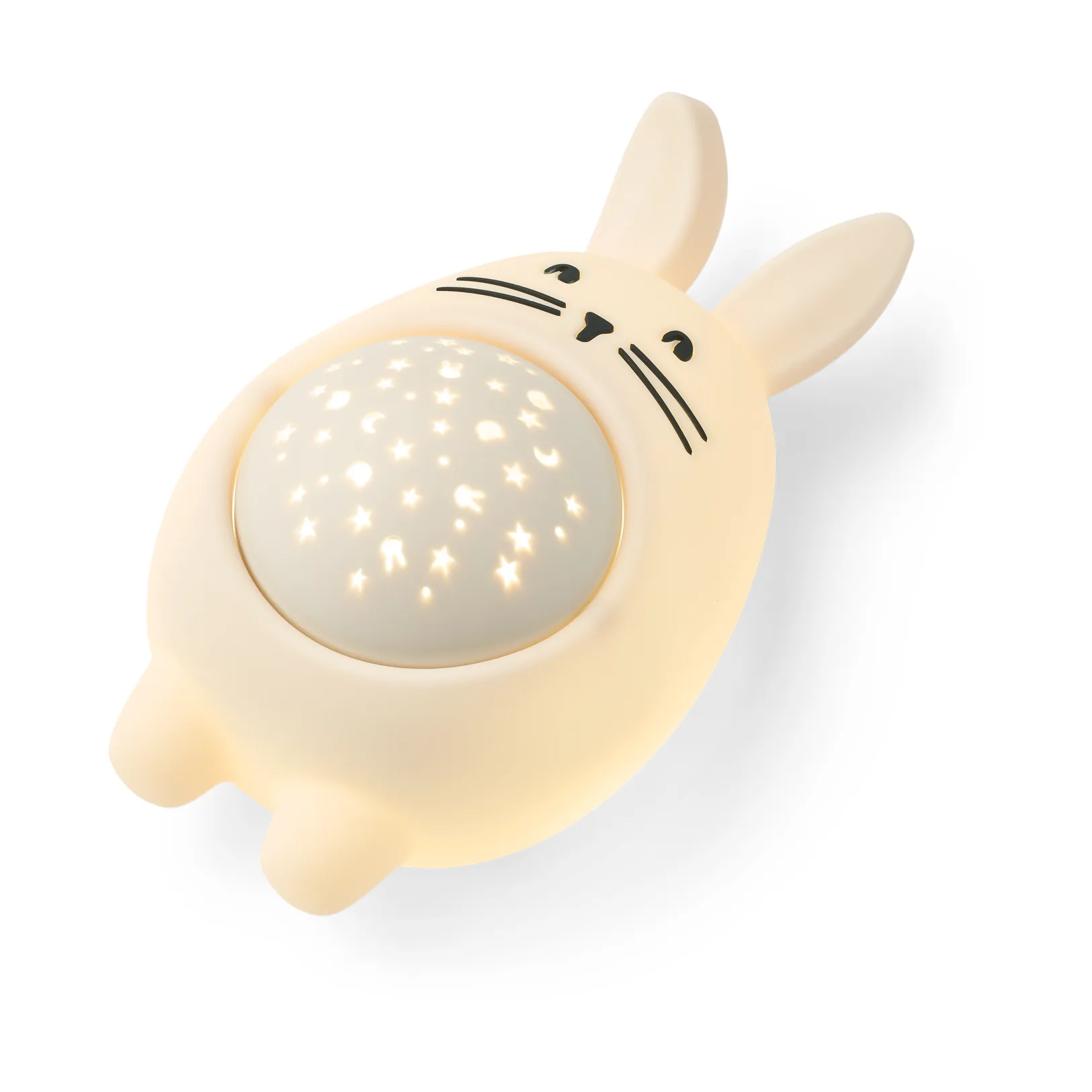 Manuel rabbit natlampe med projektor og lyd, Sandy Liewood