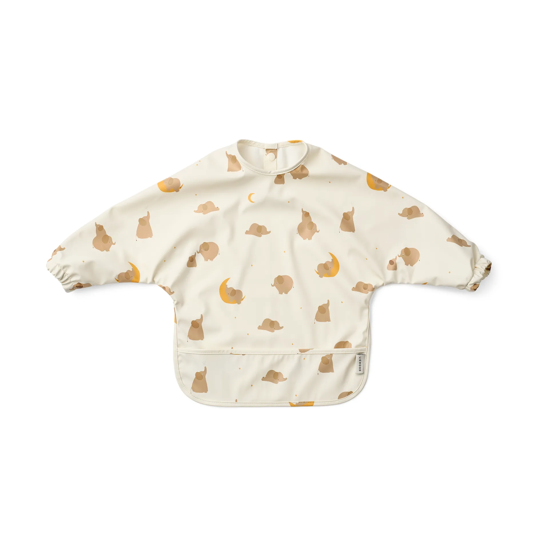 Merle hagesmæk med ærme, Elephant-Creme de la creme Liewood