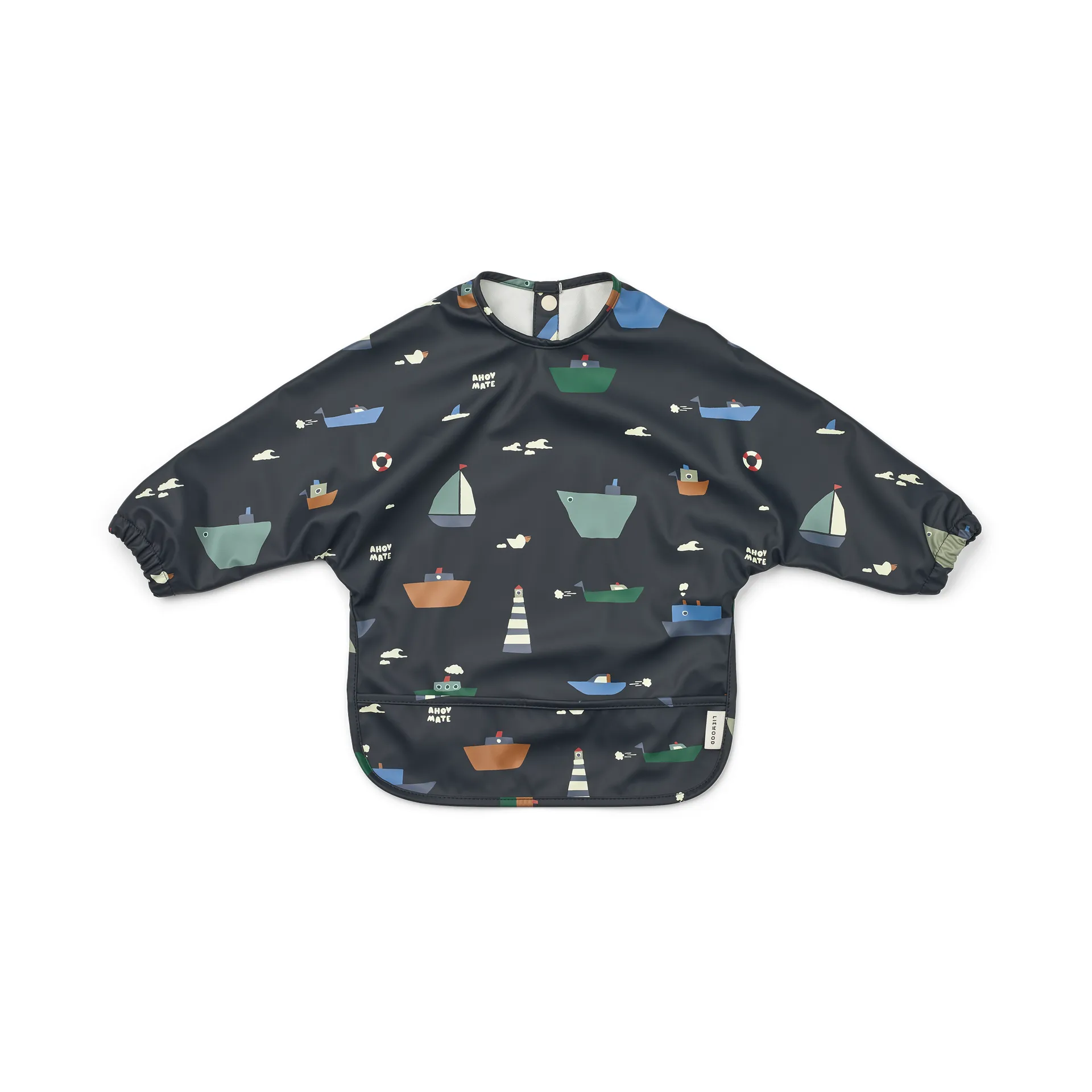 Merle hagesmæk med ærme, Sailing-classic navy Liewood