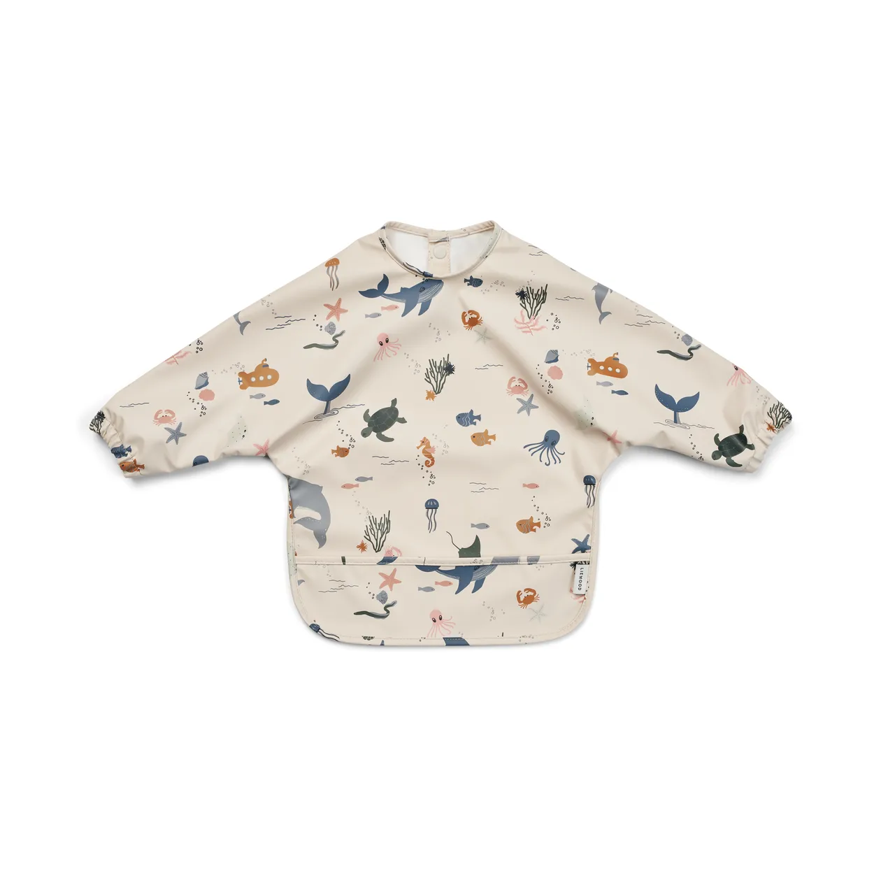 Liewood Merle hagesmæk med ærme Sea creature-Sandy