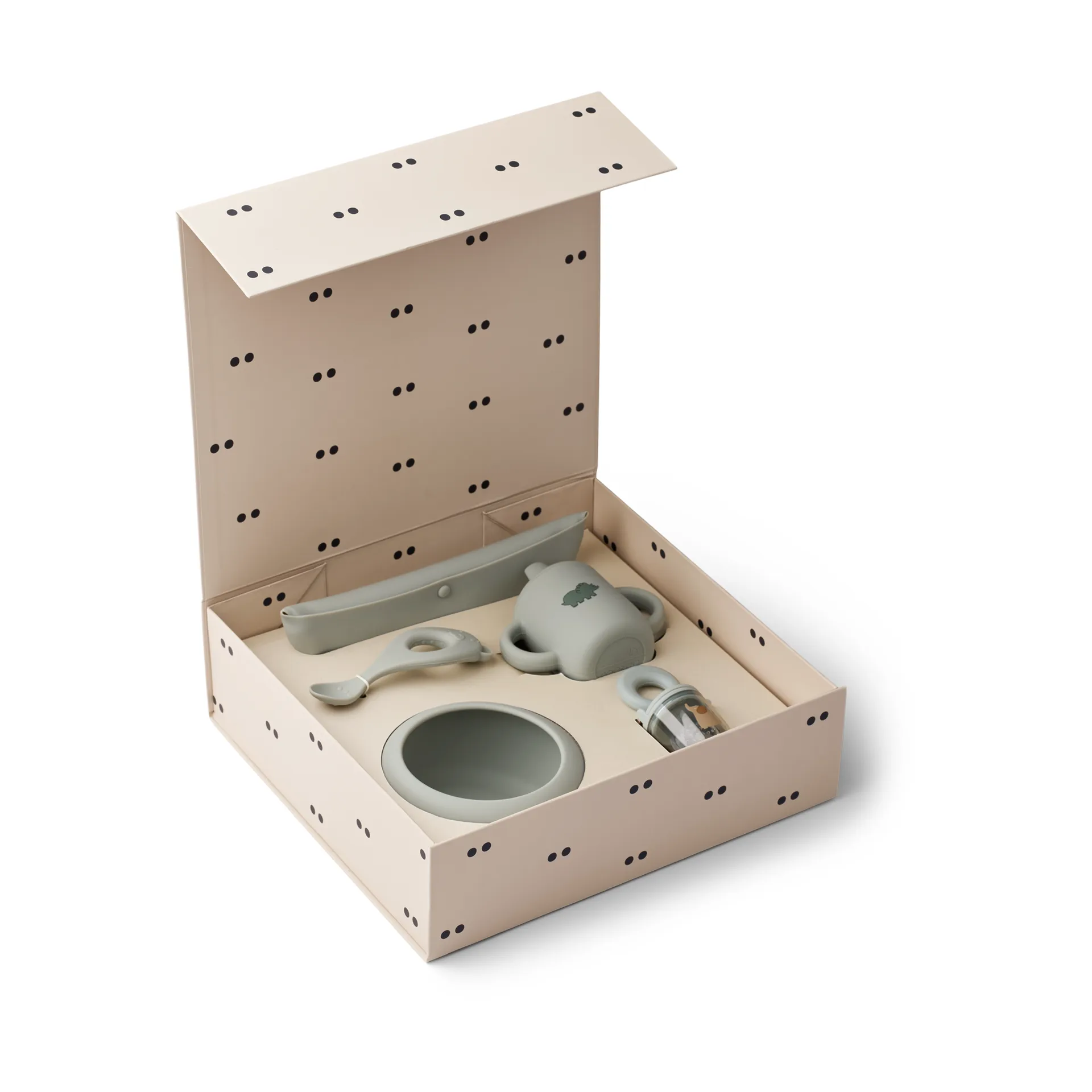 Mileah baby mealtime servicesæt, Dove blue Liewood