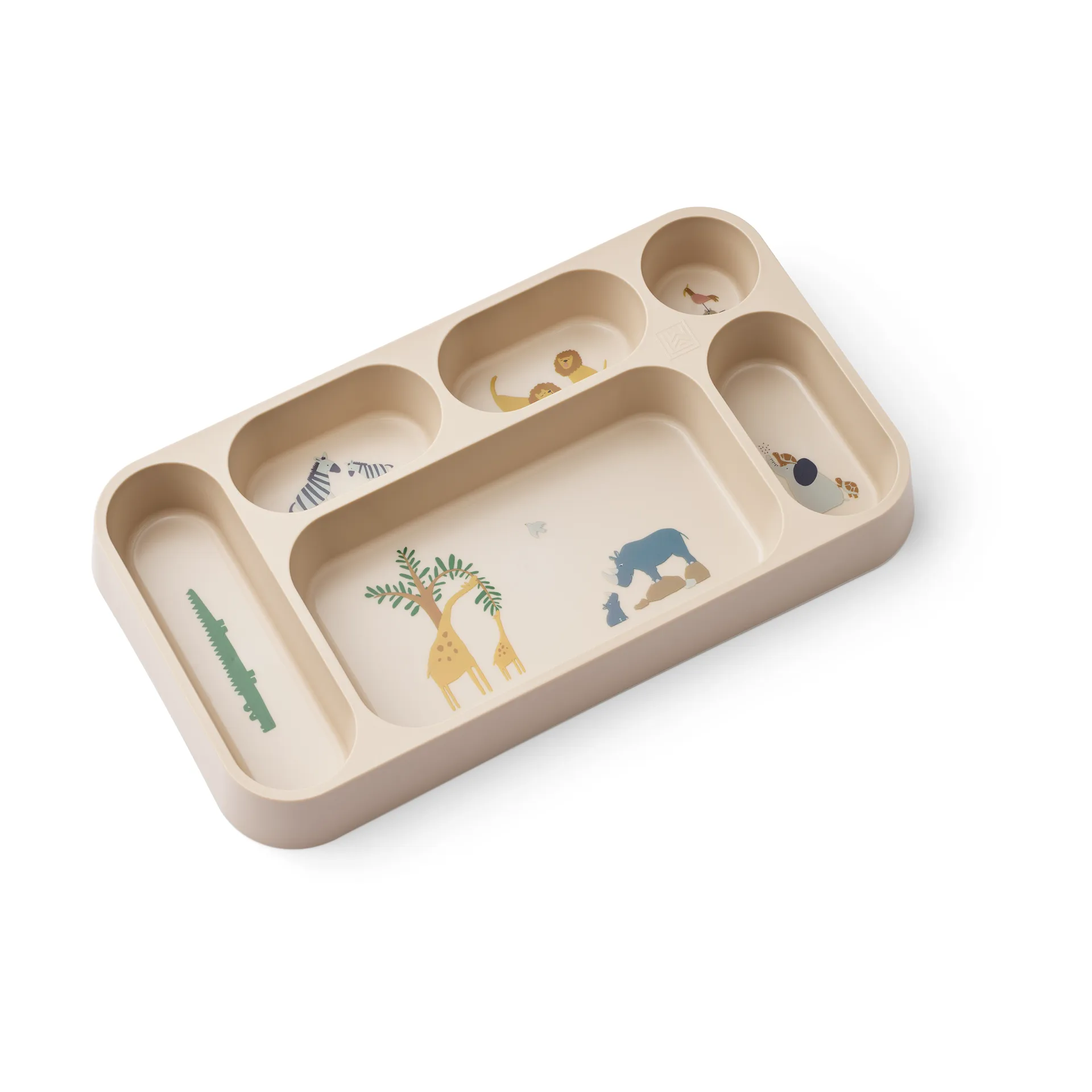 Mosu tallerken med 6 rum 17x30 cm, All together-Sandy Liewood