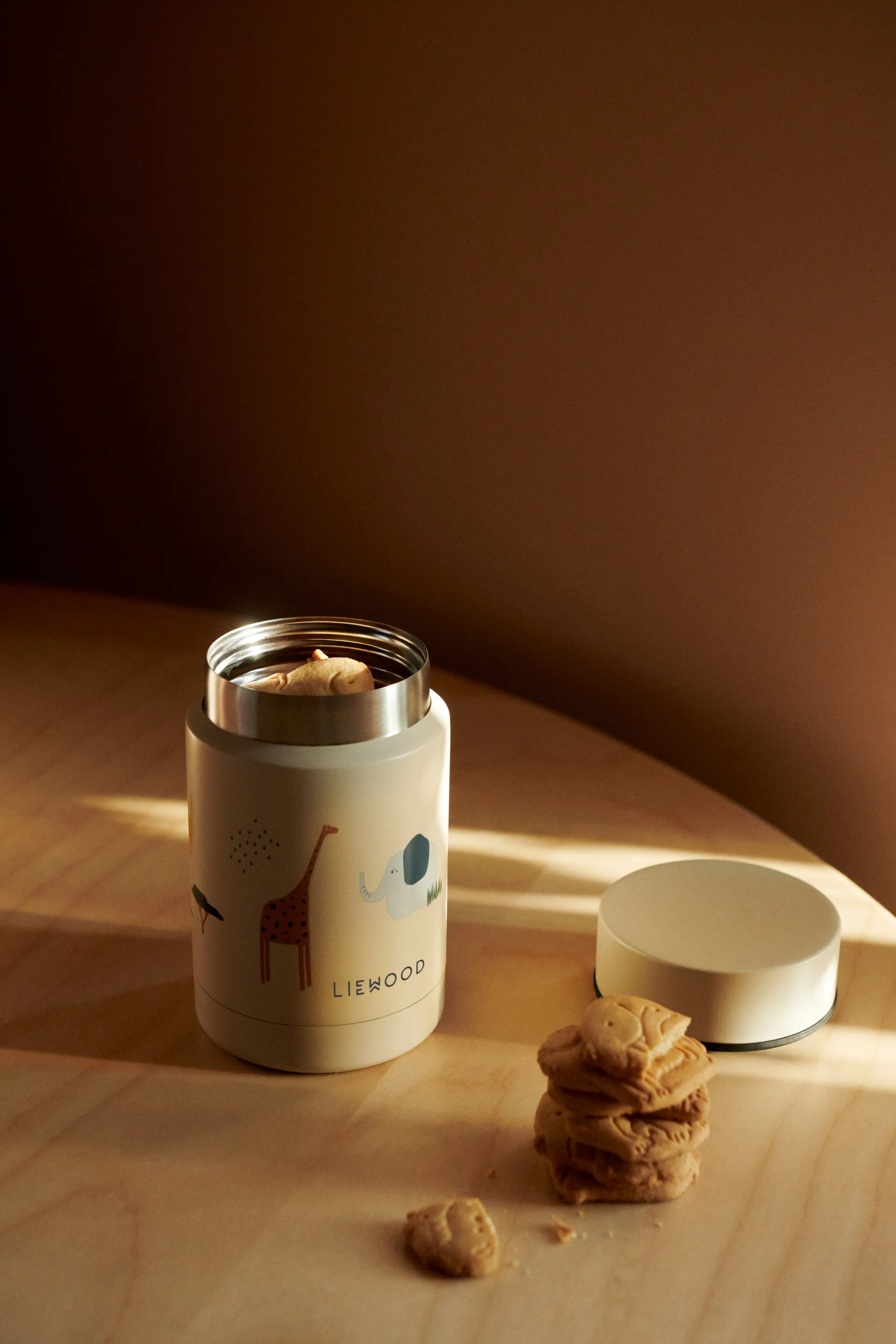 Nadja termobeholder 0,25 L, Safari sandy mix Liewood