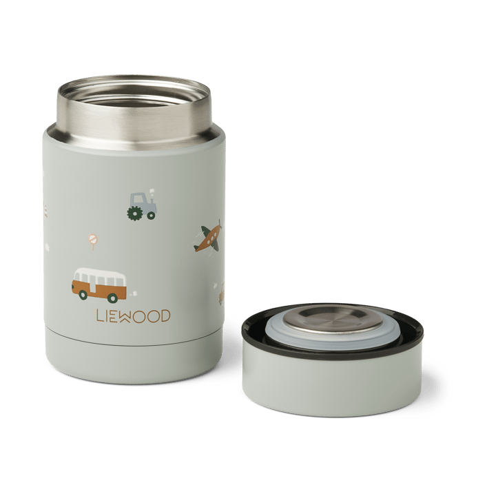 Nadja termobeholder 0,25 L, Vehicles-dove blue mix Liewood