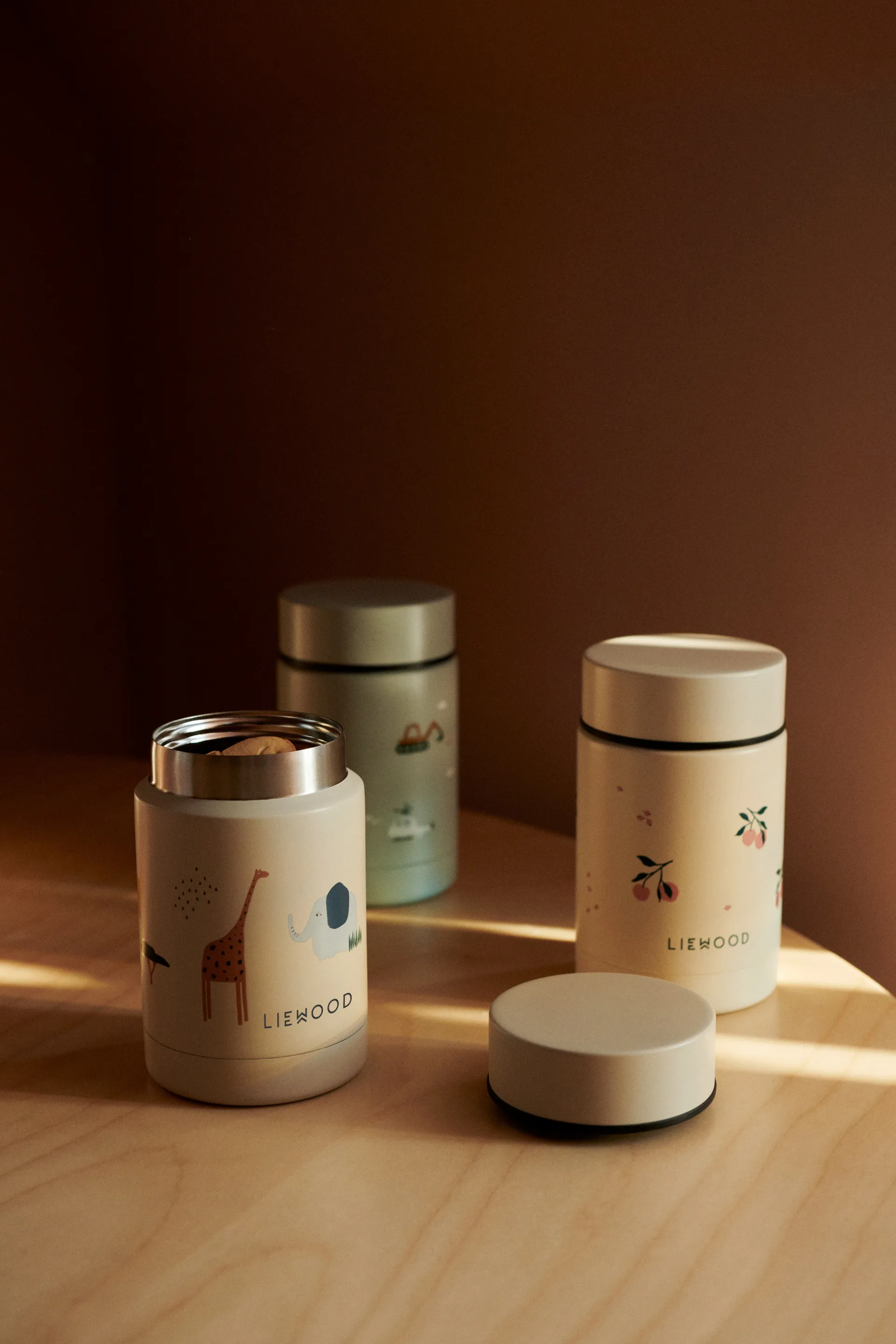 Nadja termobeholder 0,25 L, Vehicles-dove blue mix Liewood