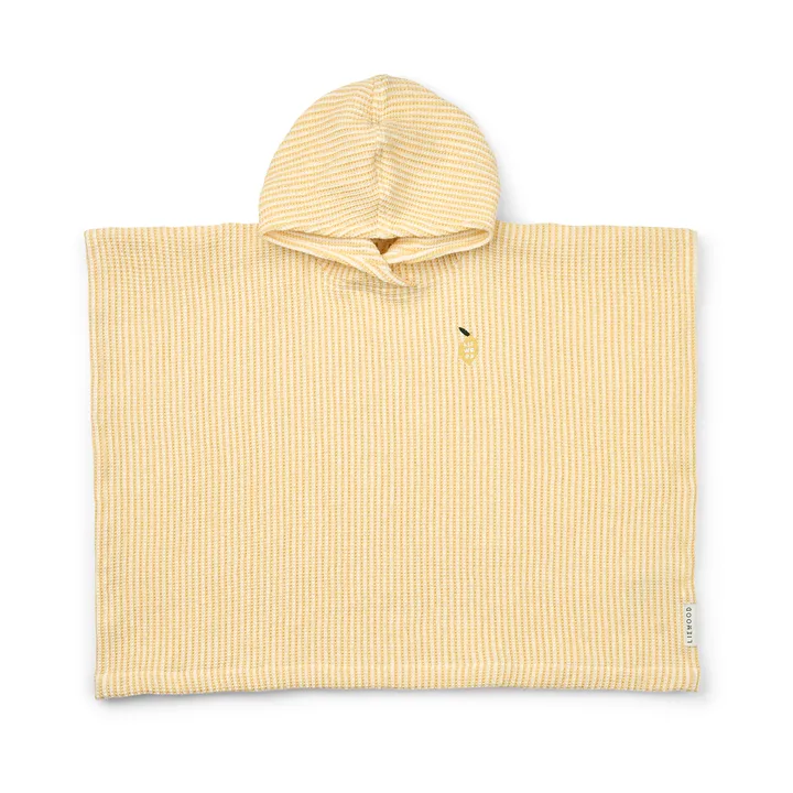 Paco badeponcho lemon yellow creme de la creme stripe - 5-6 år - Liewood