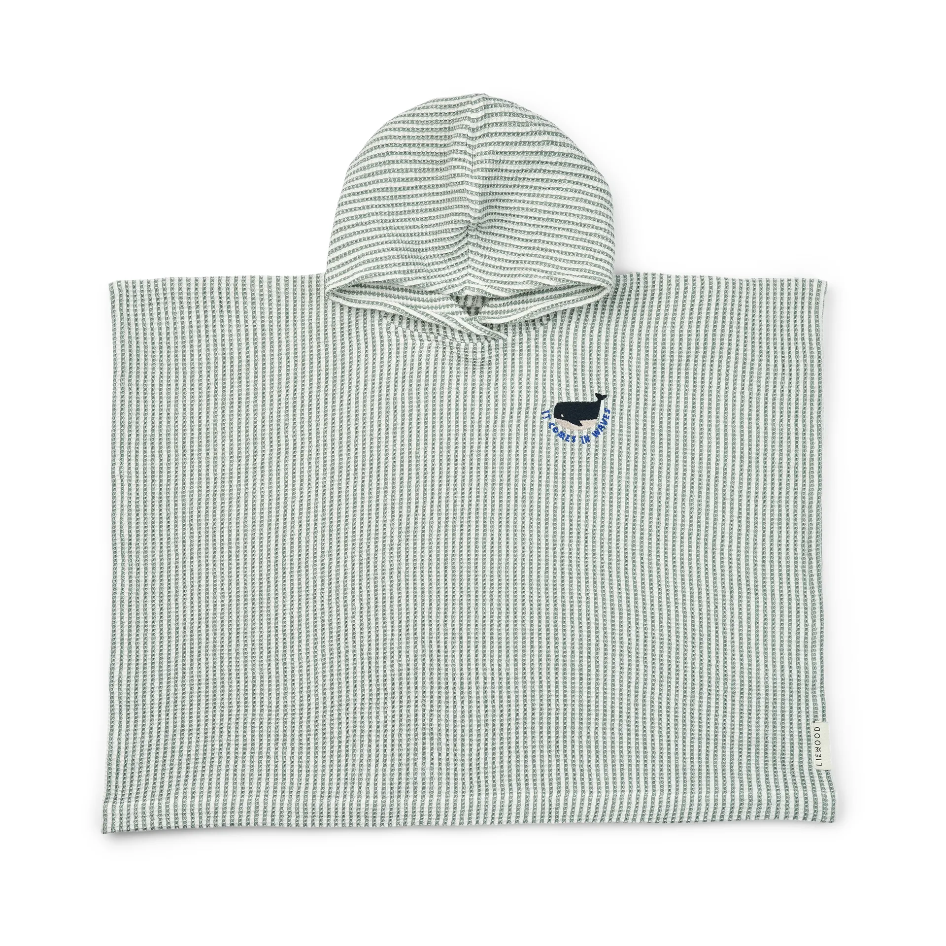 Paco badeponcho peppermint creme de la creme stripe, 7-8 år Liewood