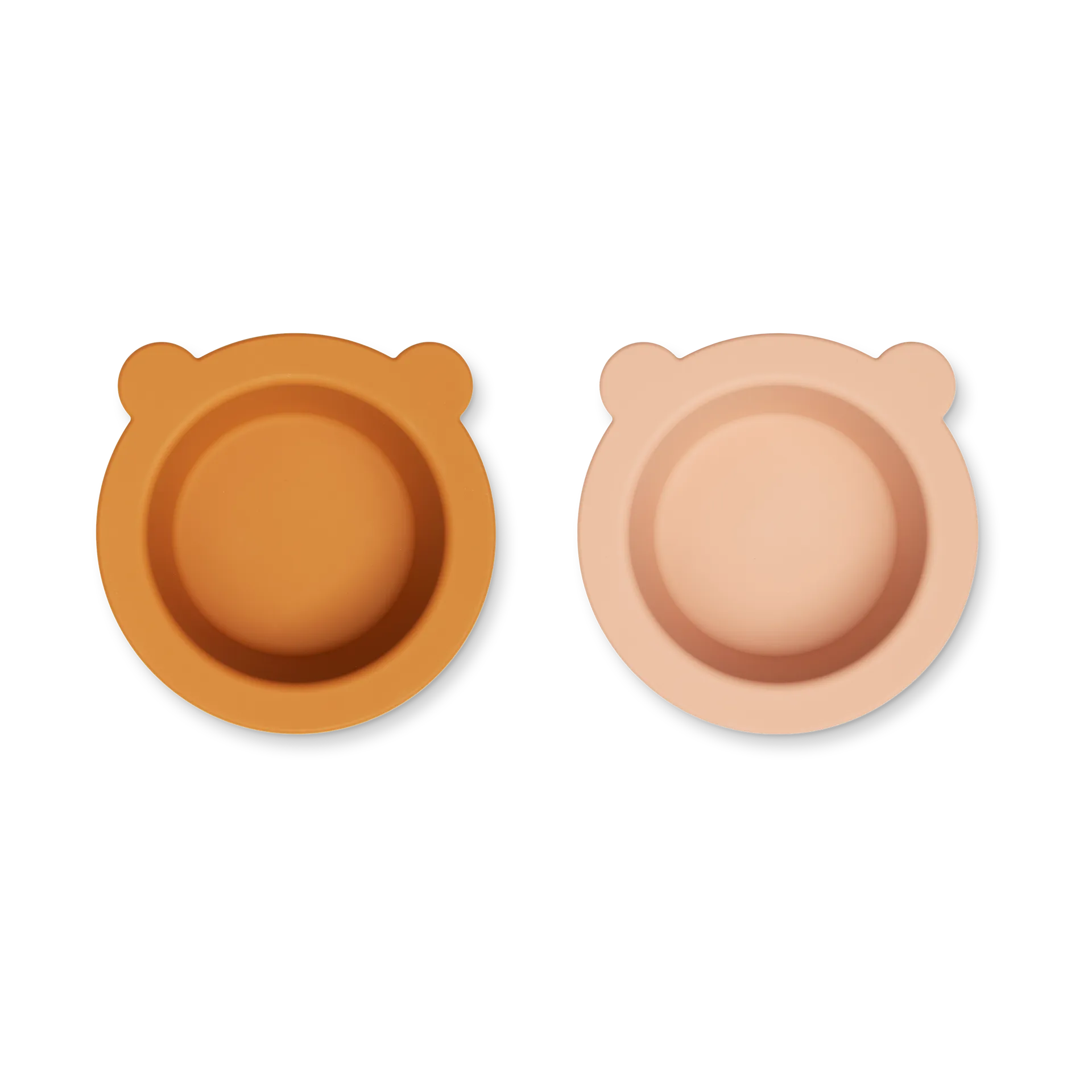 Peony skål med sugekop Ø16 cm 2 dele, Mustard-tuscany rose mix Liewood