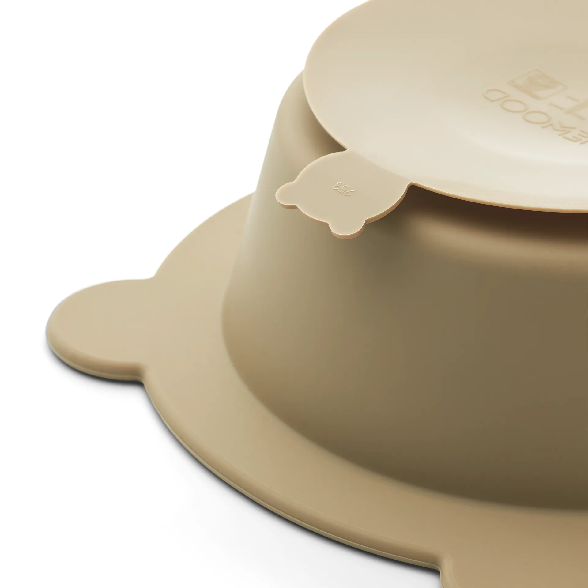 Peony skål med sugekop Ø16 cm 2 dele, Sandy-Oat Liewood