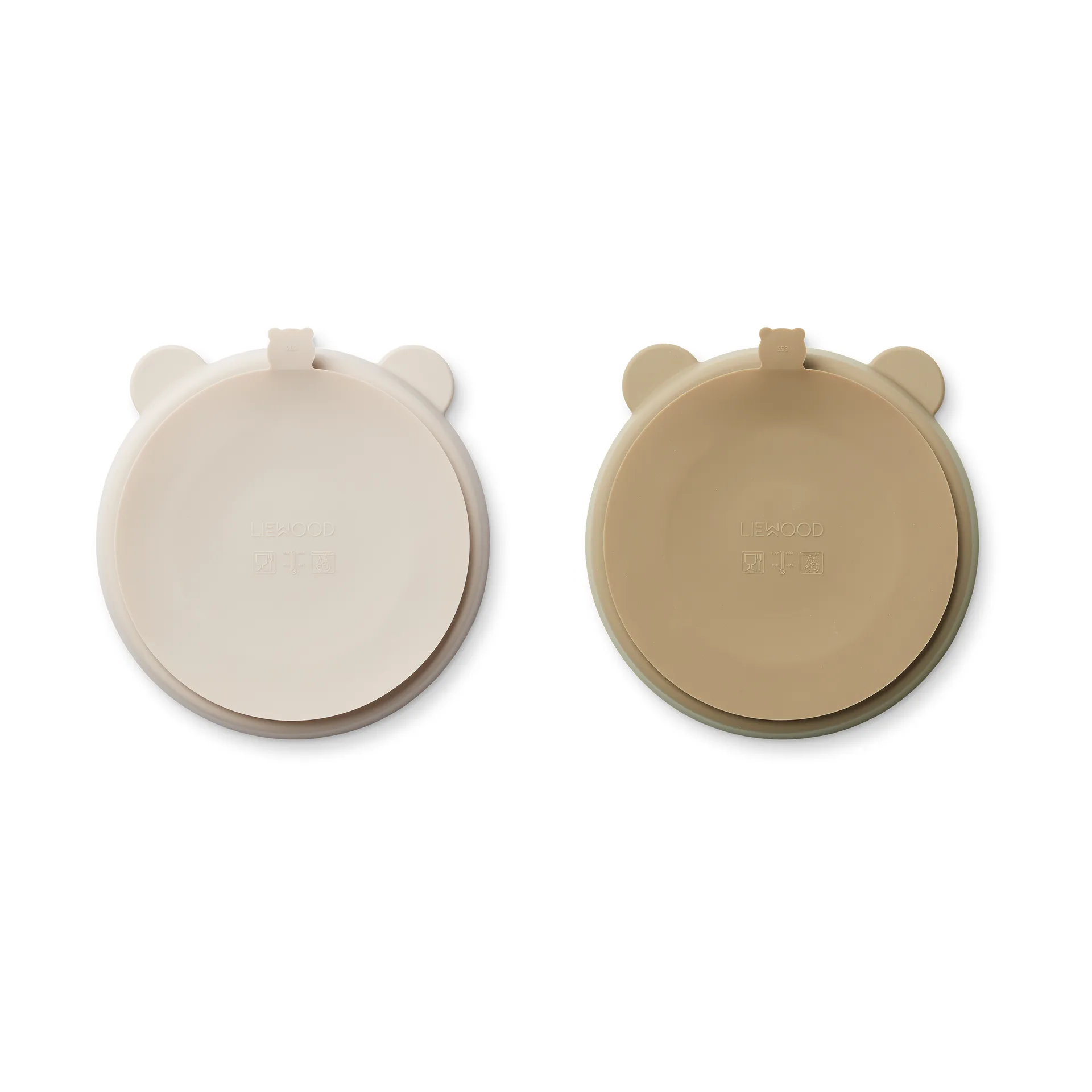 Stacy delt børnetallerken 2-pak, Sandy-Oat Liewood