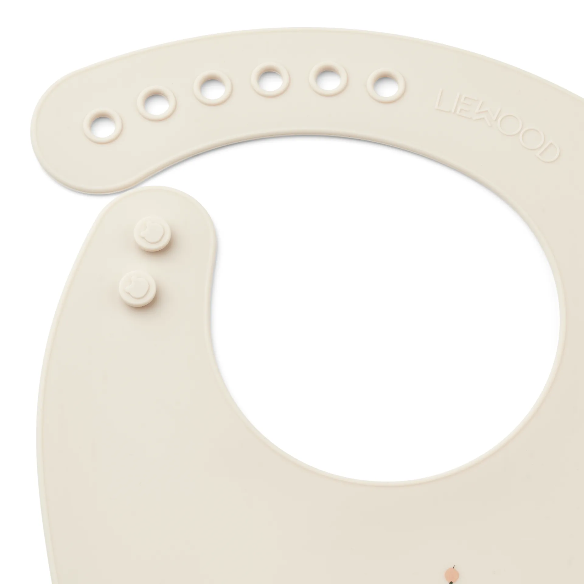 Tilda hagesmæk silikone 2-pak, Peach-Sea shell mix Liewood