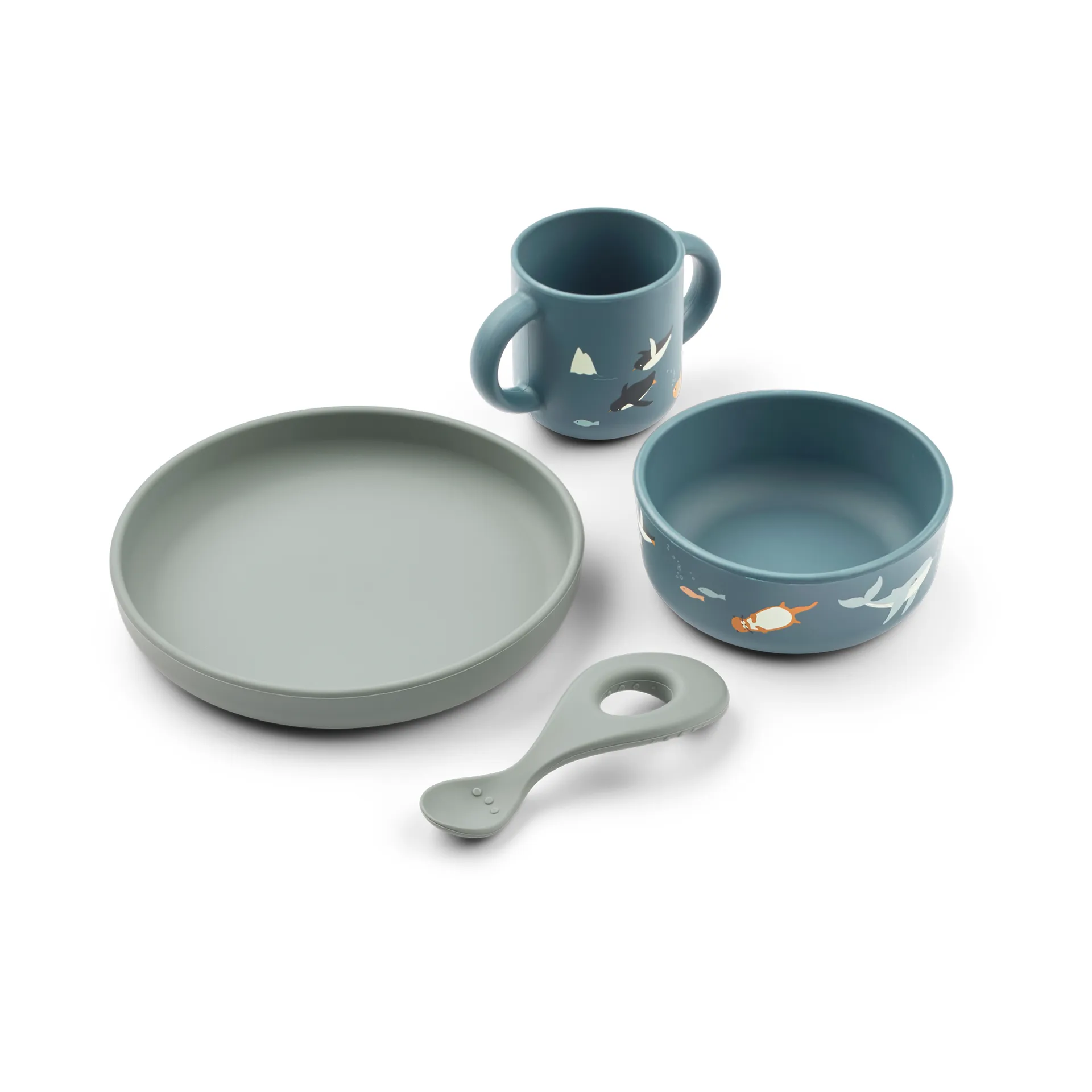 Vivi printed servicesæt 4 dele, Arctic Sea-Ocean view Liewood