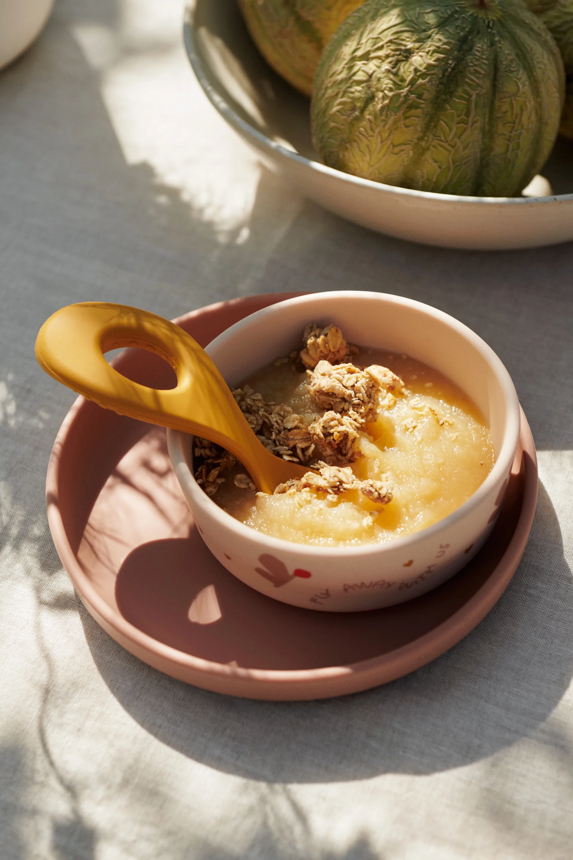 Vivi printed servicesæt 4 dele, Butterfly-apple blossom Liewood