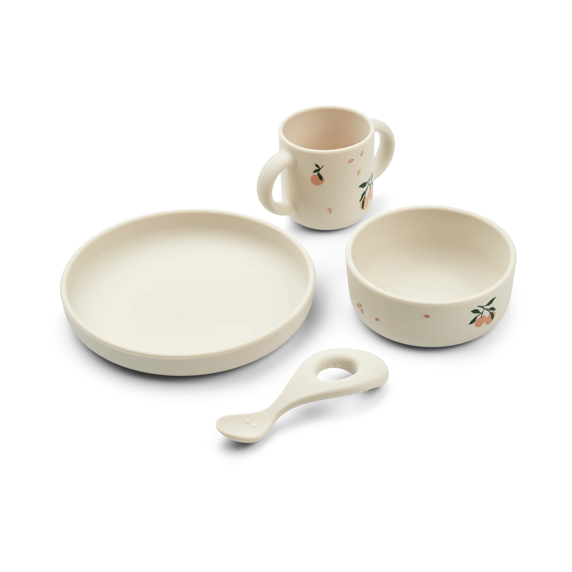 Vivi printed servicesæt 4 dele, Peach-Sea shell mix Liewood