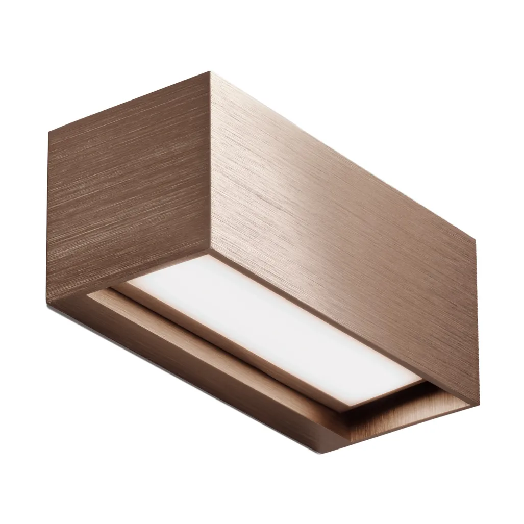 Linea W1 væglampe switch tune, Rose gold, 7x15 cm Light-Point