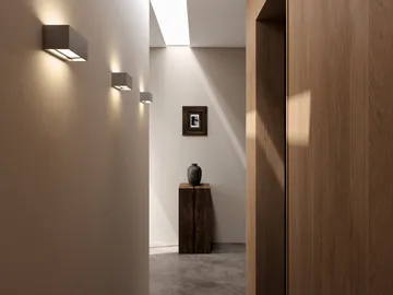 Linea W1 væglampe switch tune - Titanium, 7x15 cm - Light-Point