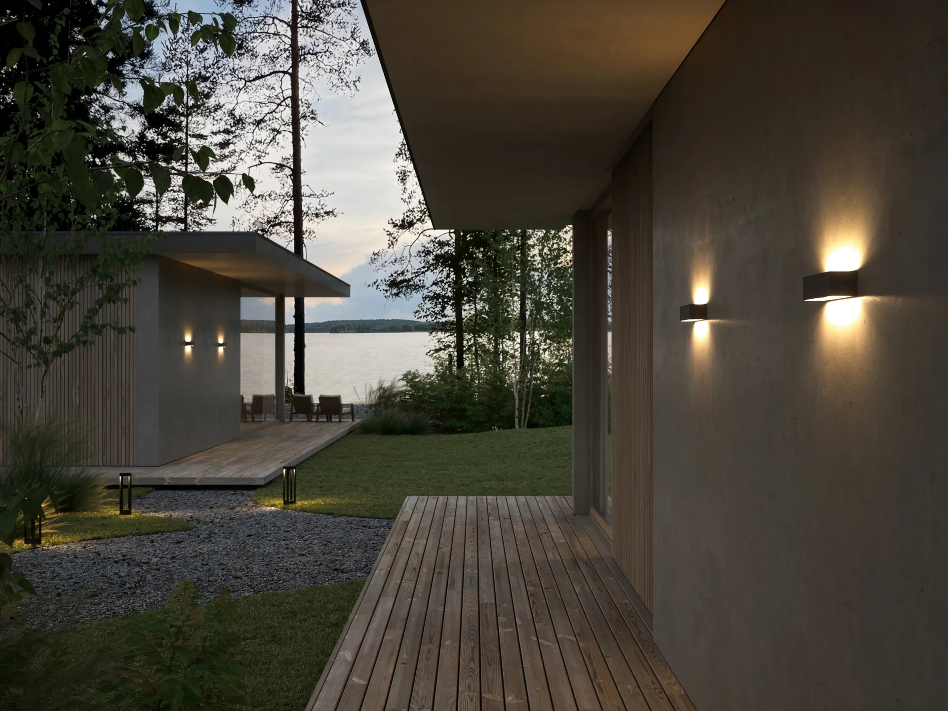 Linea W2 væglampe switch tune, Black, 7x30 cm Light-Point