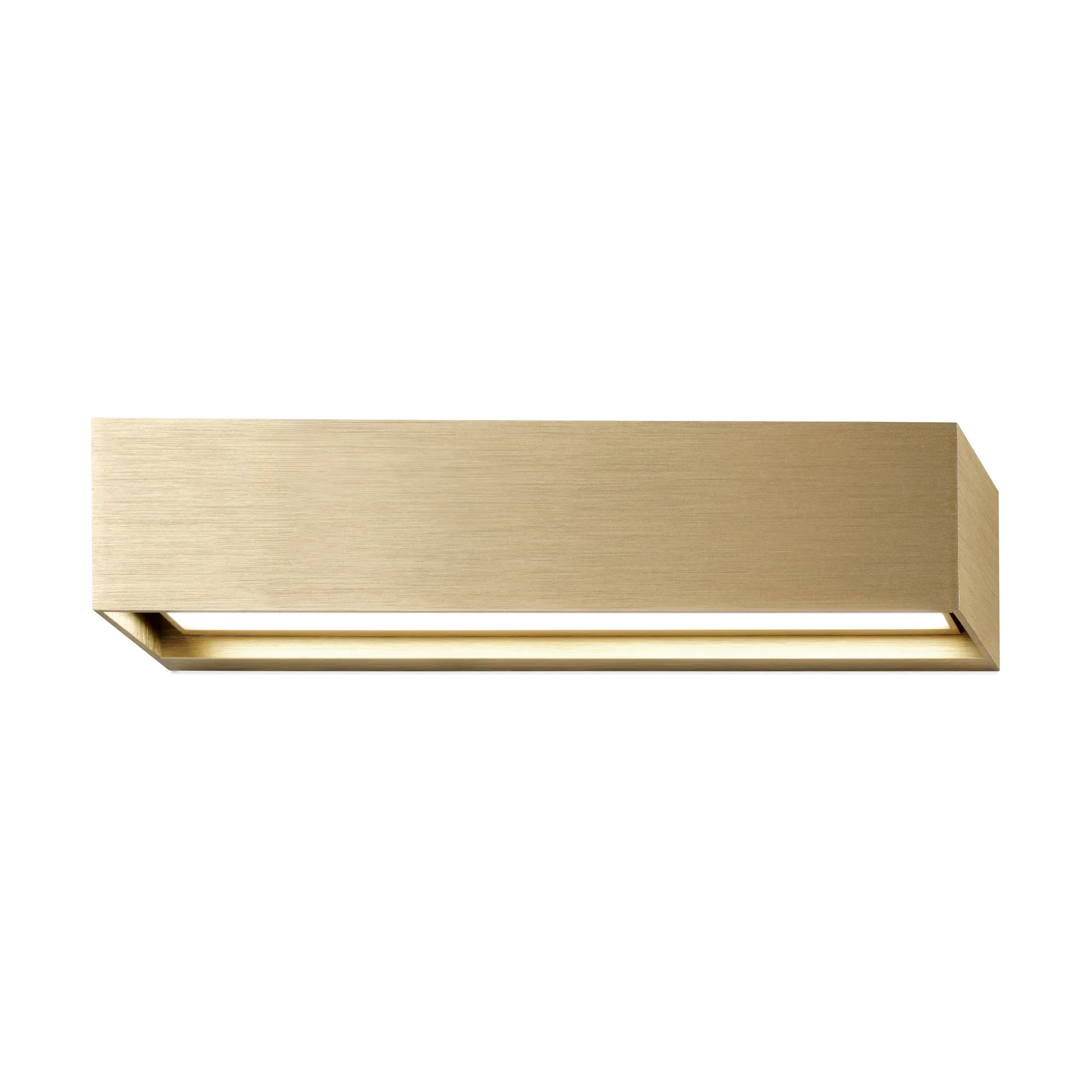 Linea W2 væglampe switch tune, Brass, 7x30 cm Light-Point
