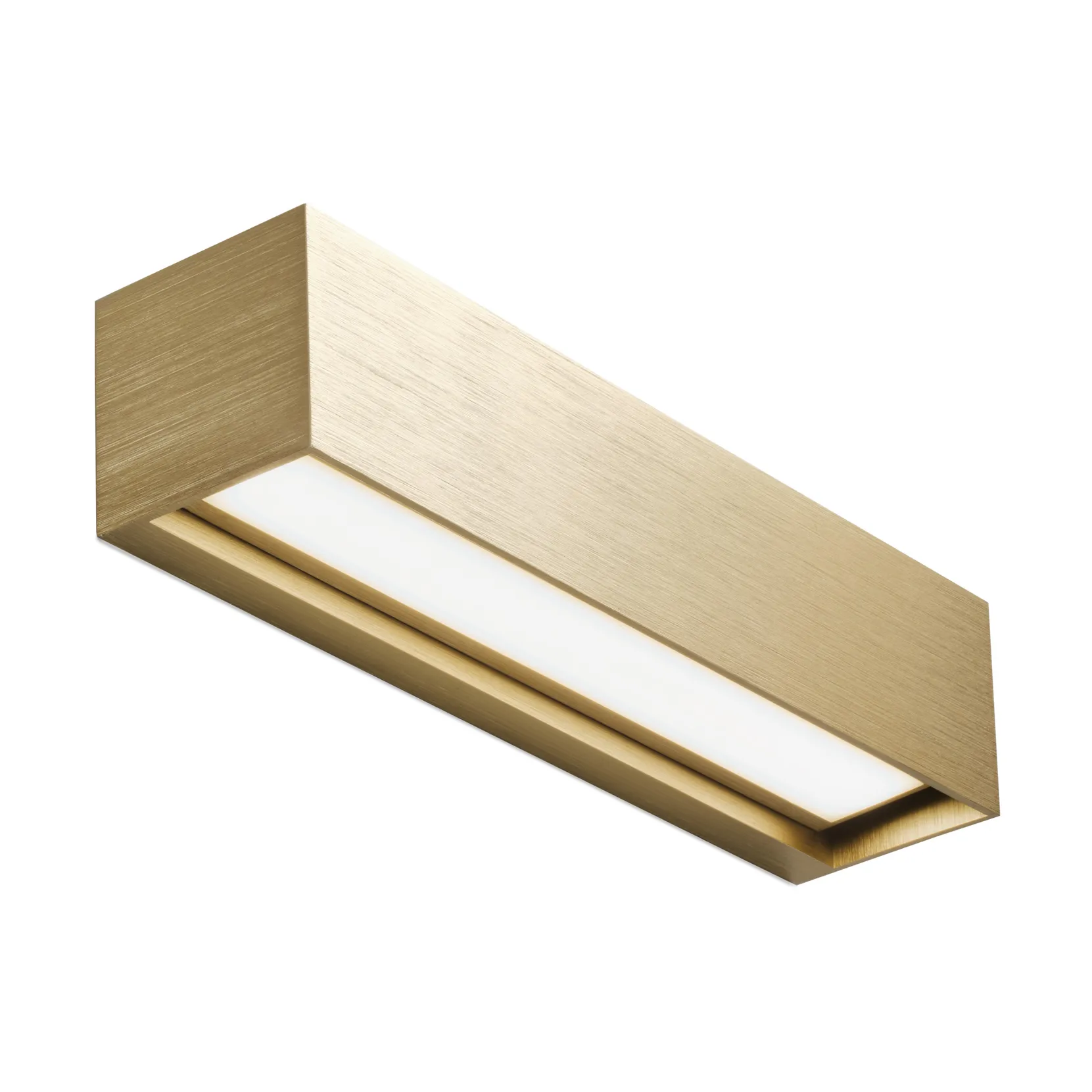 Linea W2 væglampe switch tune, Brass, 7x30 cm Light-Point