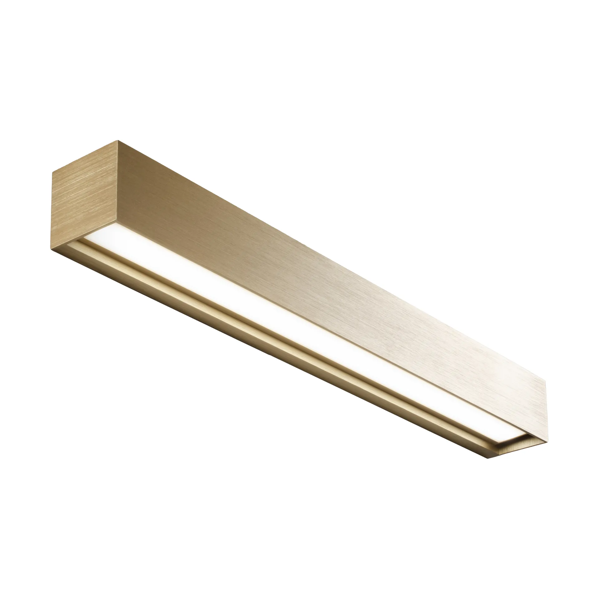 Linea W3 væglampe switch tune, Brass, 7x60 cm Light-Point