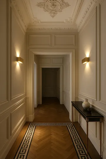 Linea W3 væglampe switch tune - Brass, 7x60 cm - Light-Point