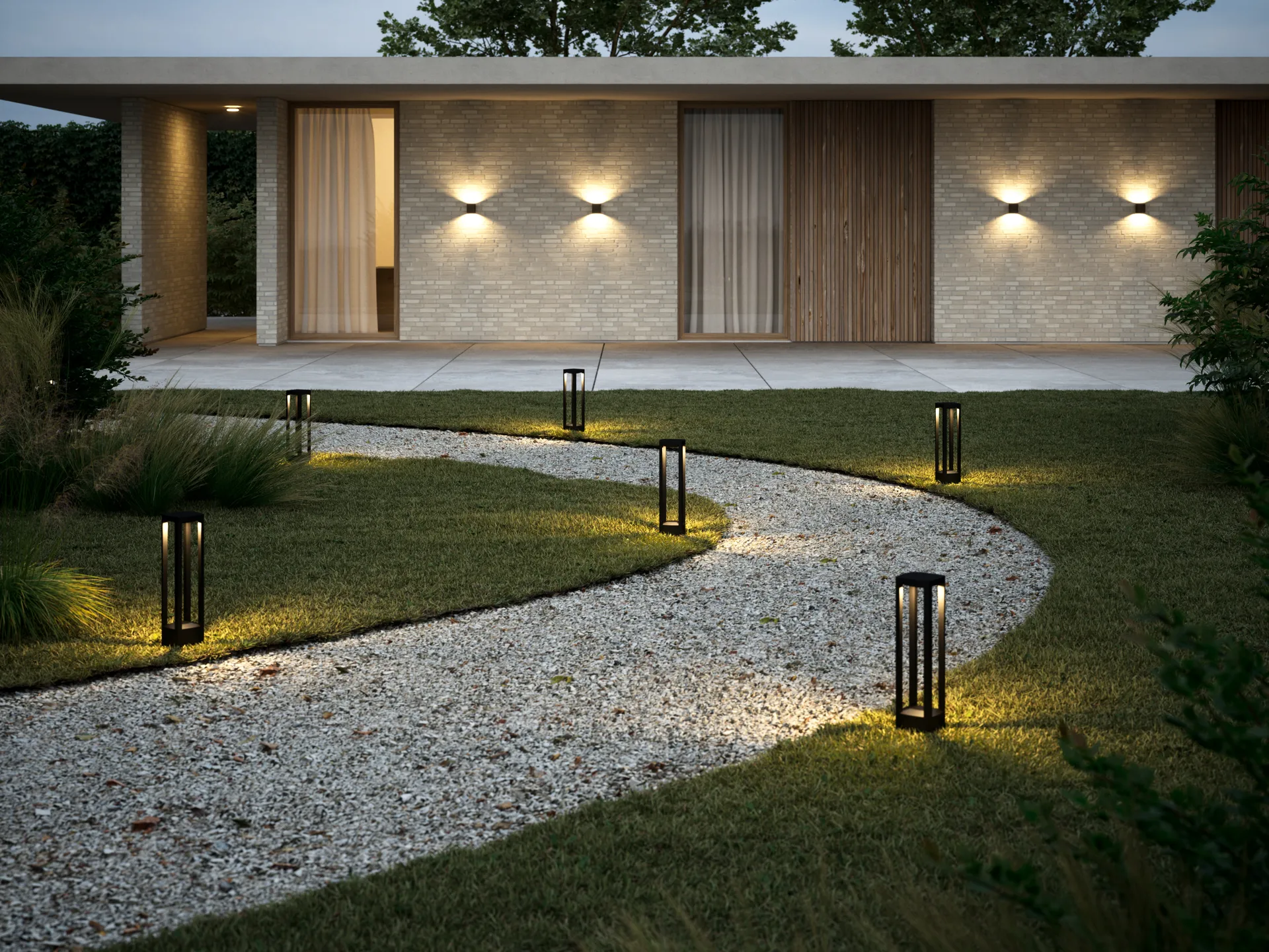 Mirage outdoor lampe switch tune, Black, 12x48 cm Light-Point