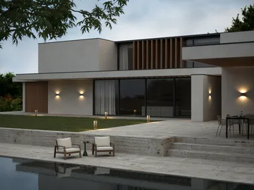 Mirage outdoor lampe switch tune - Rust, 12x48 cm - Light-Point