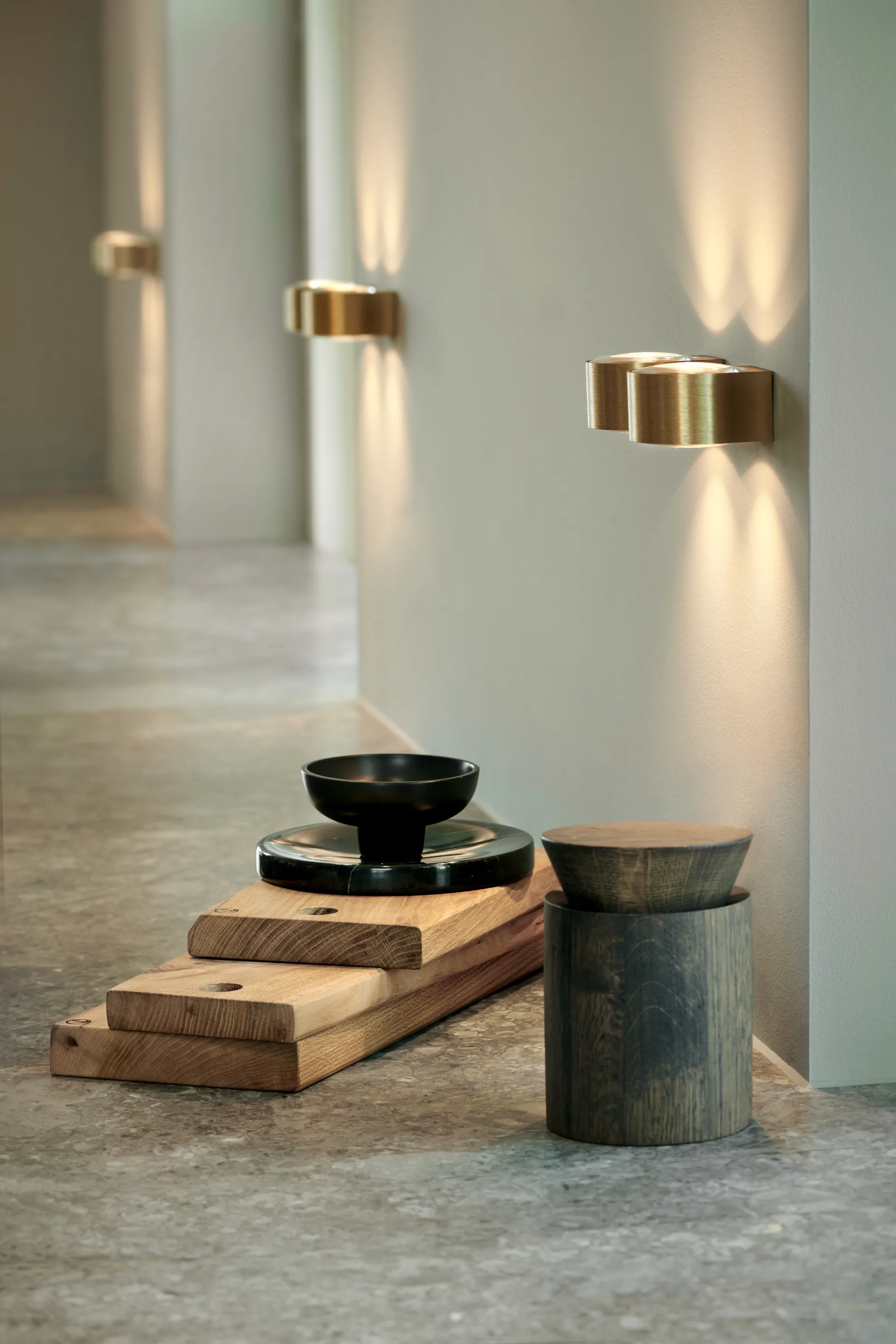 Orbit væglampe W1 2700K, Brass Light-Point