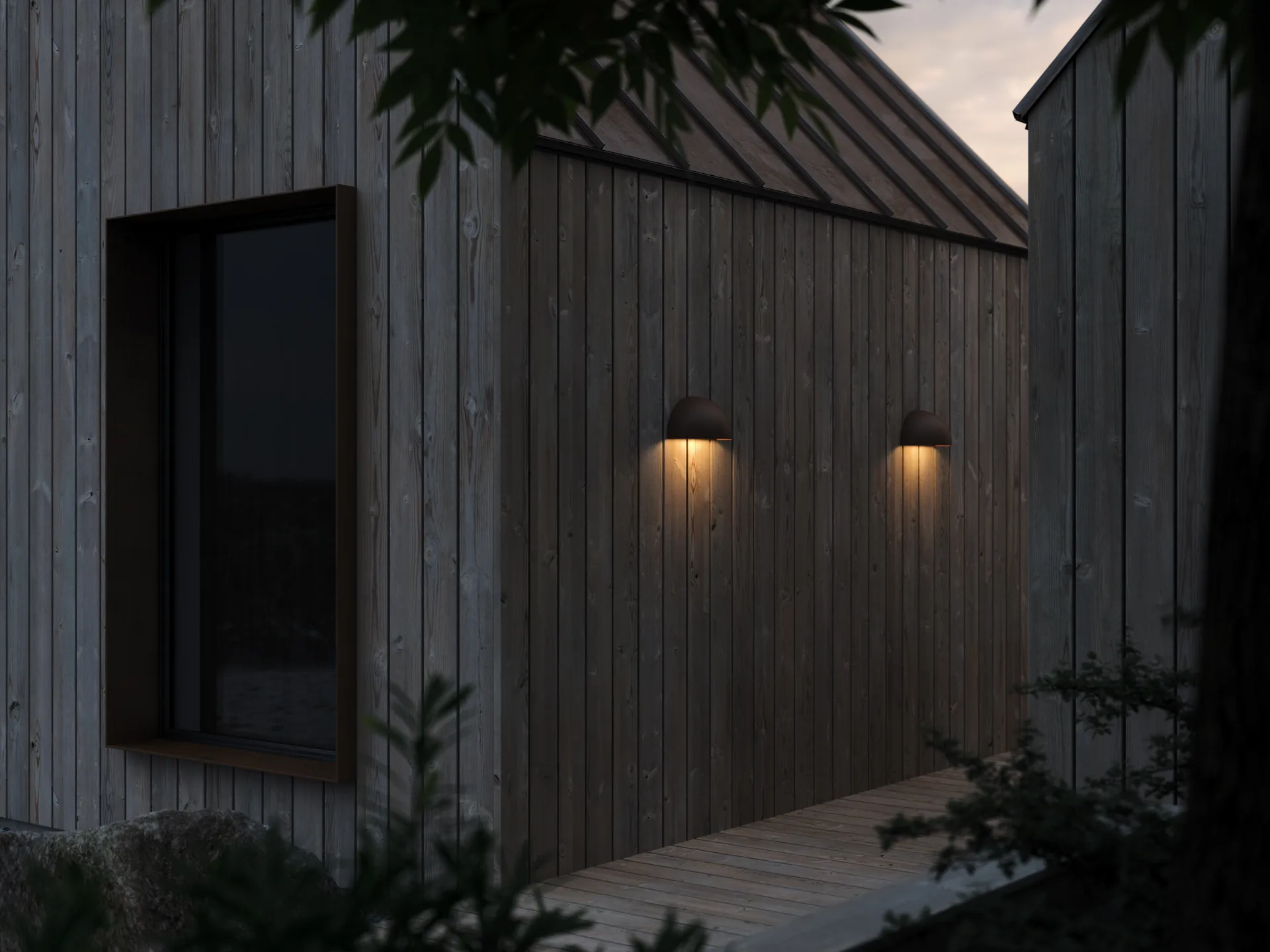 Rørhat væglampe, Copper raw, LED Light-Point
