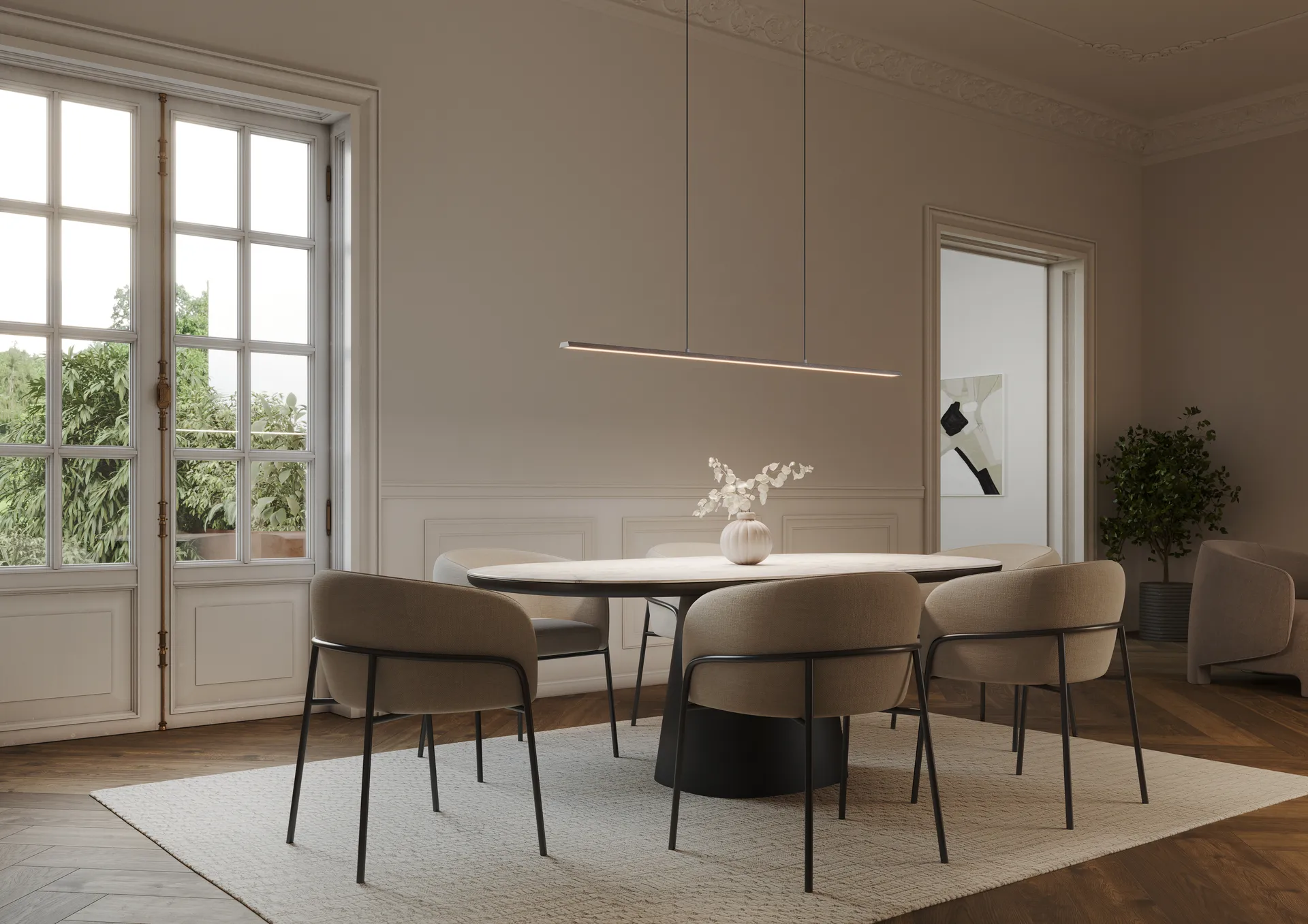 Slim S1500 pendel, Titanium Light-Point