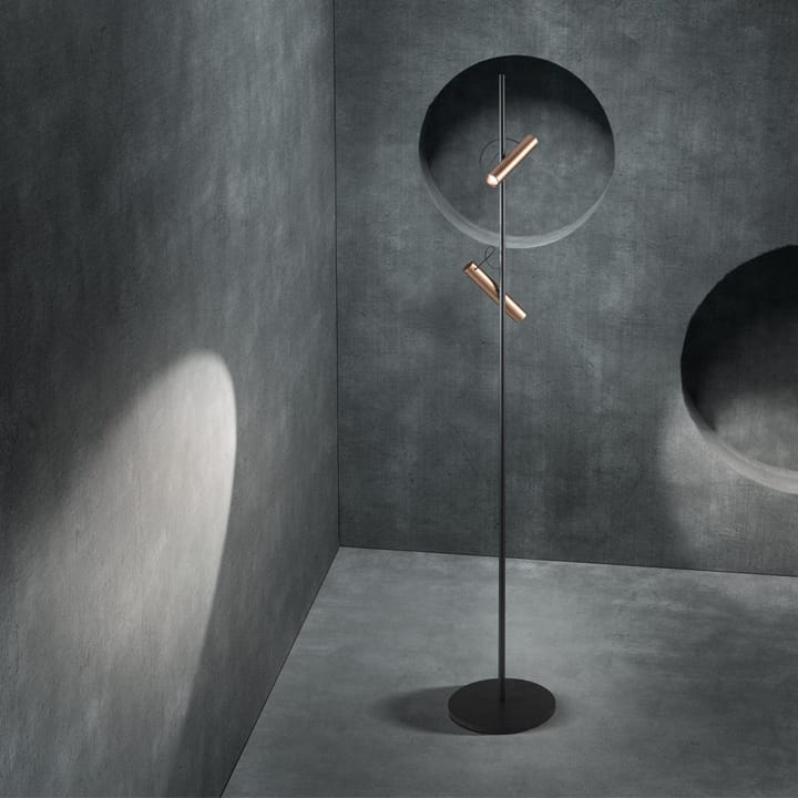 Spirit F1 gulvlampe, black/rose gold Light-Point