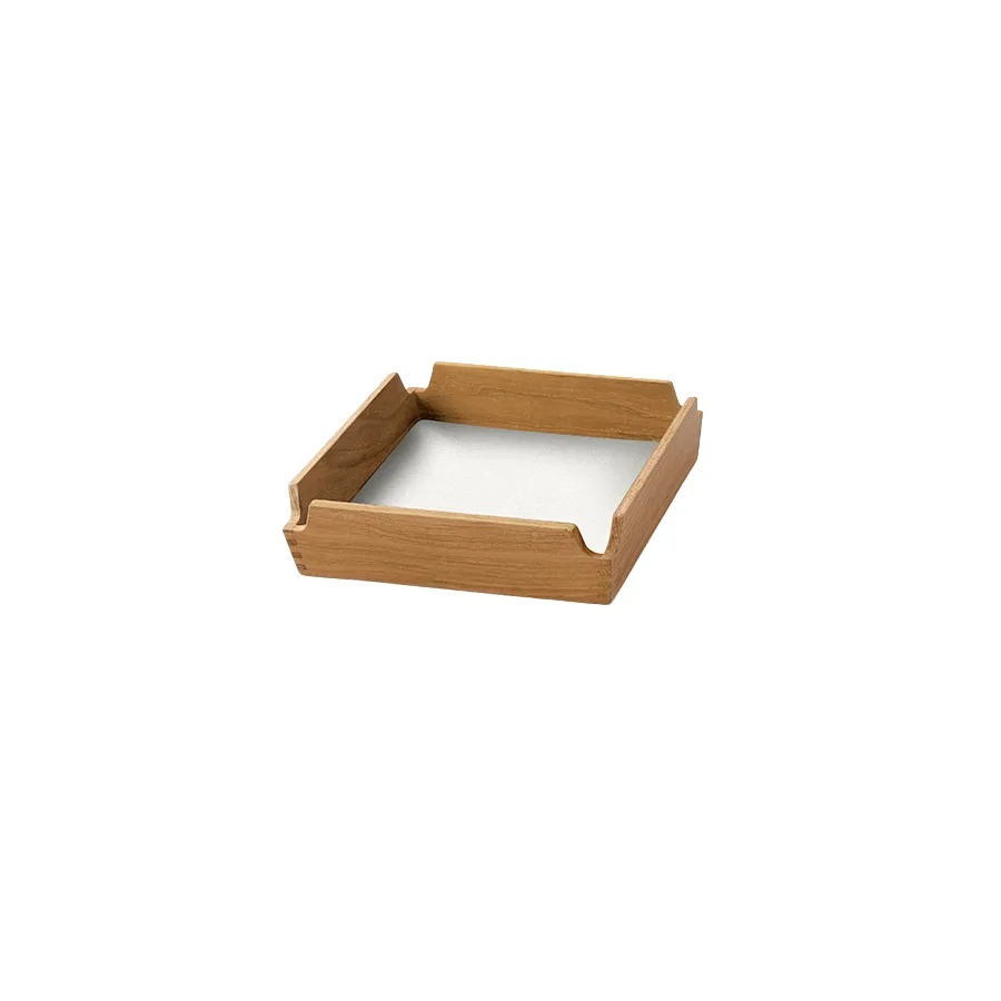 Airy Nupo bakke, Pure white-teak, mini LIND DNA