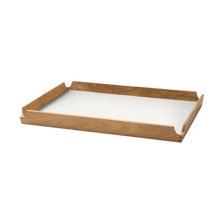 Airy teakbakke square M - Nupo pure white - LIND DNA