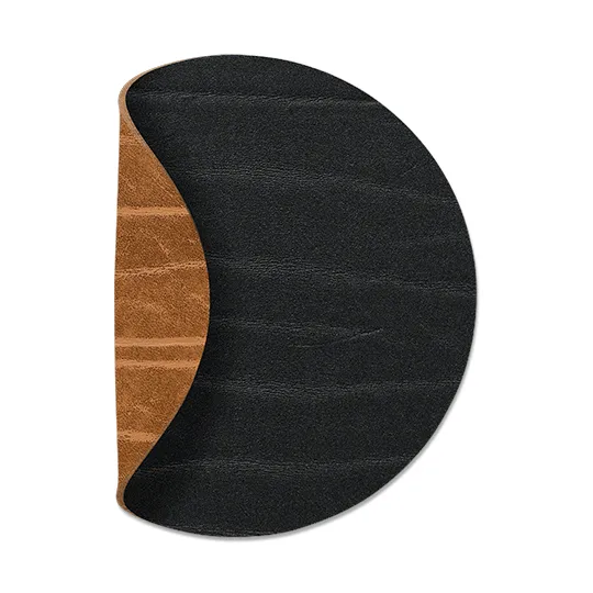 Buffalo vendbar glasbrik, cirkel 1 stk., sort-natur LIND DNA