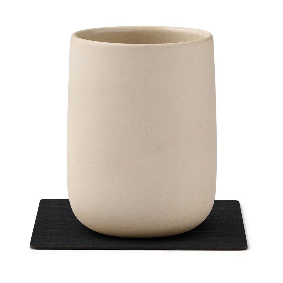 Buffalo vendbar glasbrik, firkant 1 stk., sort-natur LIND DNA