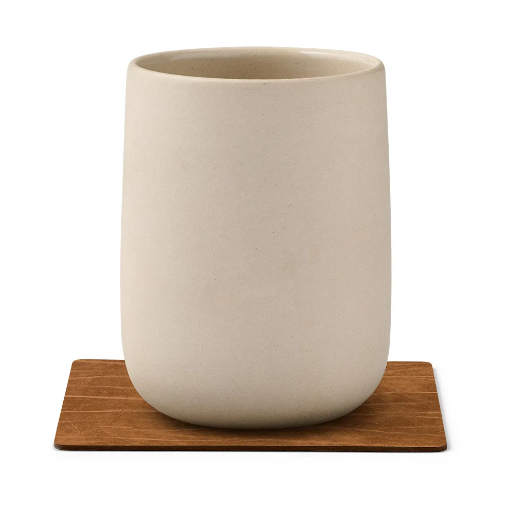 Buffalo vendbar glasbrik, firkant 1 stk., sort-natur LIND DNA