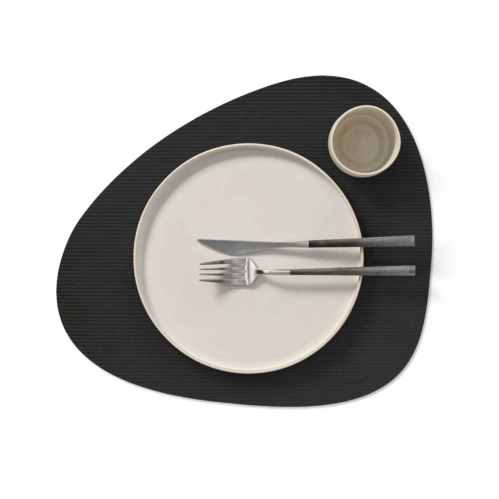 Corduroy dækkeserviet curve L, Black ink LIND DNA