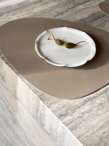 Corduroy dækkeserviet curve L - Clay Brown - LIND DNA