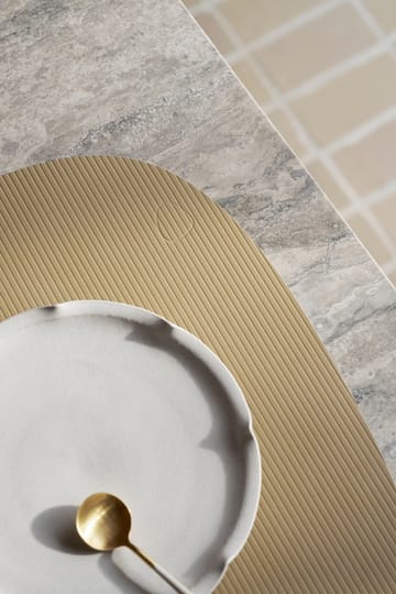 Corduroy dækkeserviet curve L - Lemon Sorbet - LIND DNA