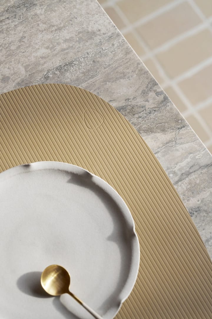 Corduroy dækkeserviet curve L, Lemon Sorbet LIND DNA