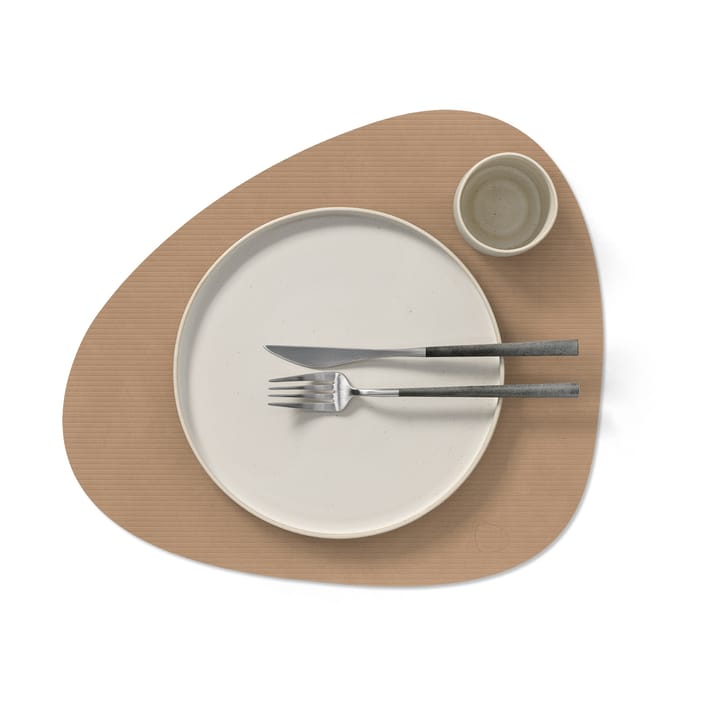 Corduroy dækkeserviet curve L, Nougat LIND DNA