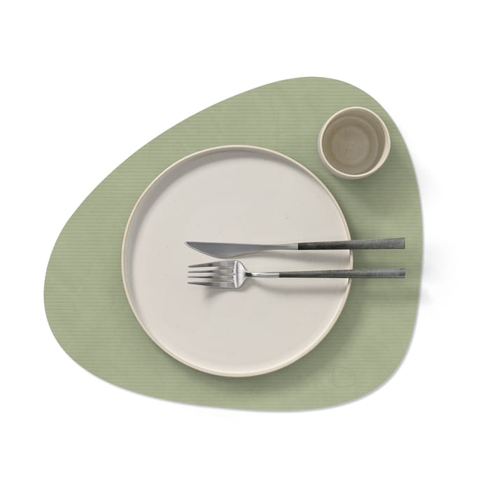 Corduroy dækkeserviet curve L, Olive Green LIND DNA